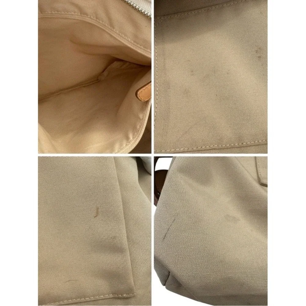 Vintage Coach Carly Hobo Bag Cream Tan Optic Signature Jacquard Canvas Y2K 11962